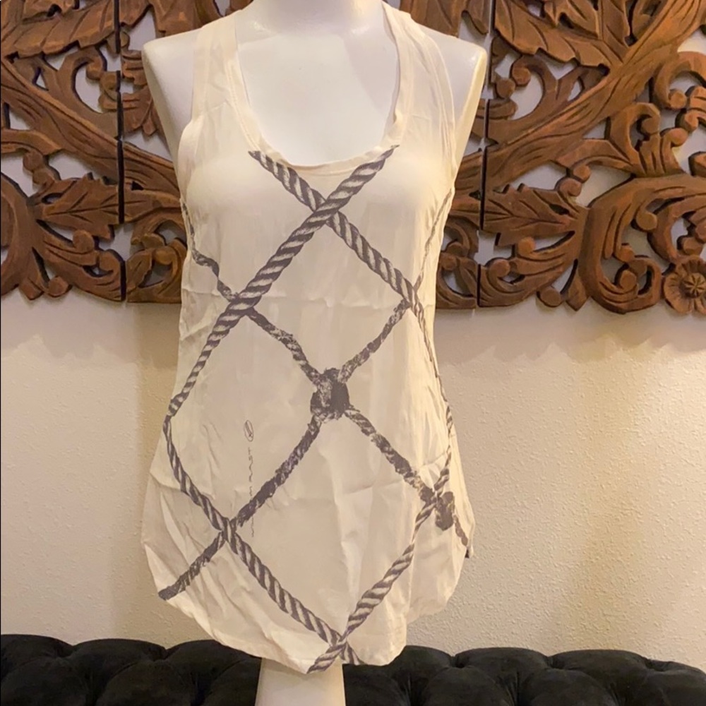 Cream silk top by William Rast